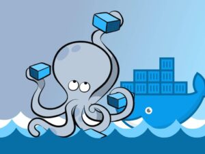 Orquestração de contêineres com Docker Compose e middleware local.